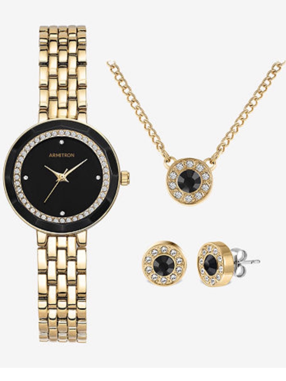 Armitron "Now" Crystal Accent Silver Tone 4-pc. Watch Boxed Set